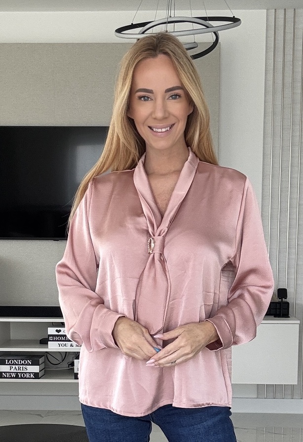 Digona blúz mályva – Elegáns női blúz – Innova Fashion